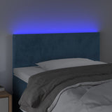 Tête de lit à LED Bleu foncé 80x5x78/88 cm Velours