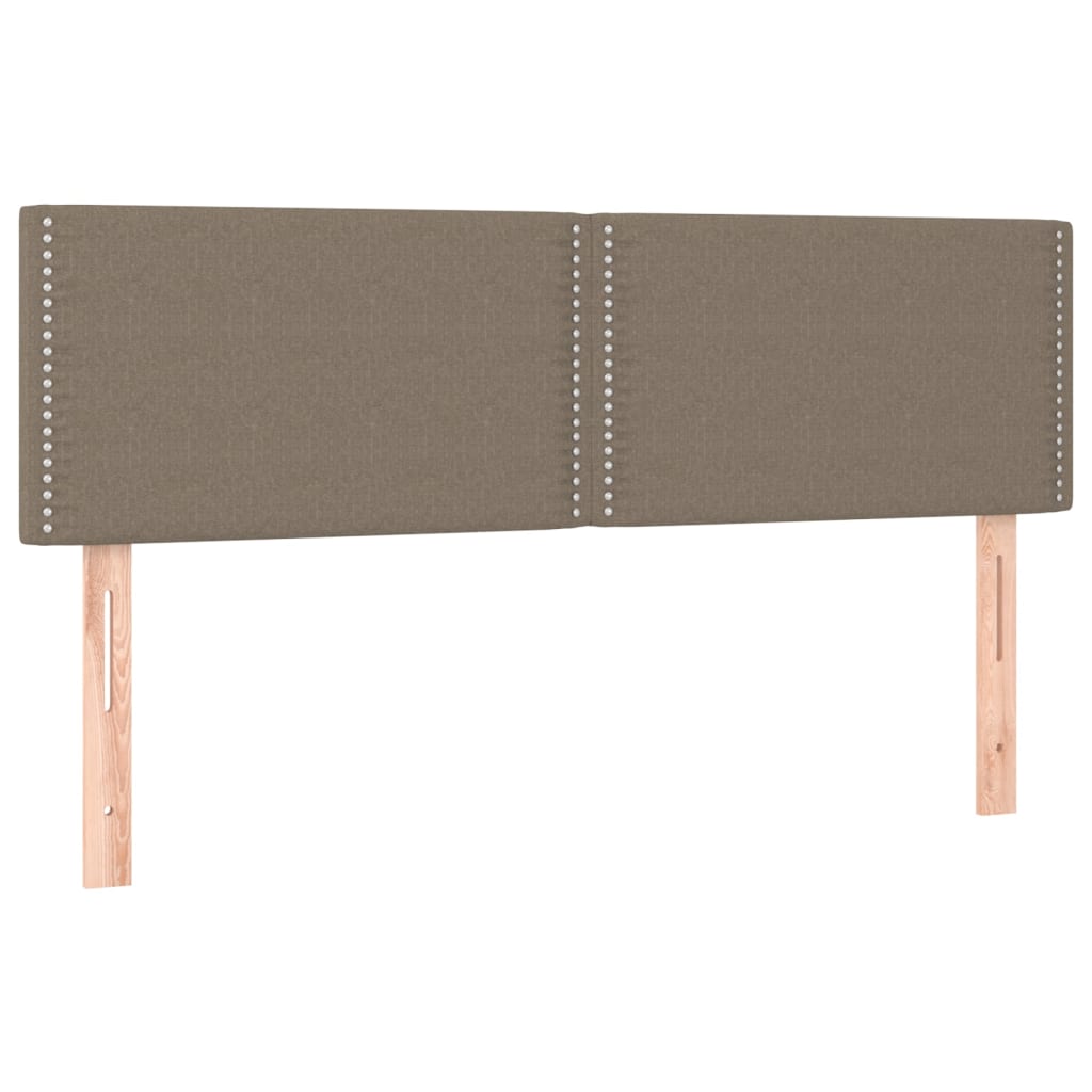 Tête de lit à LED Taupe 144x5x78/88 cm Tissu