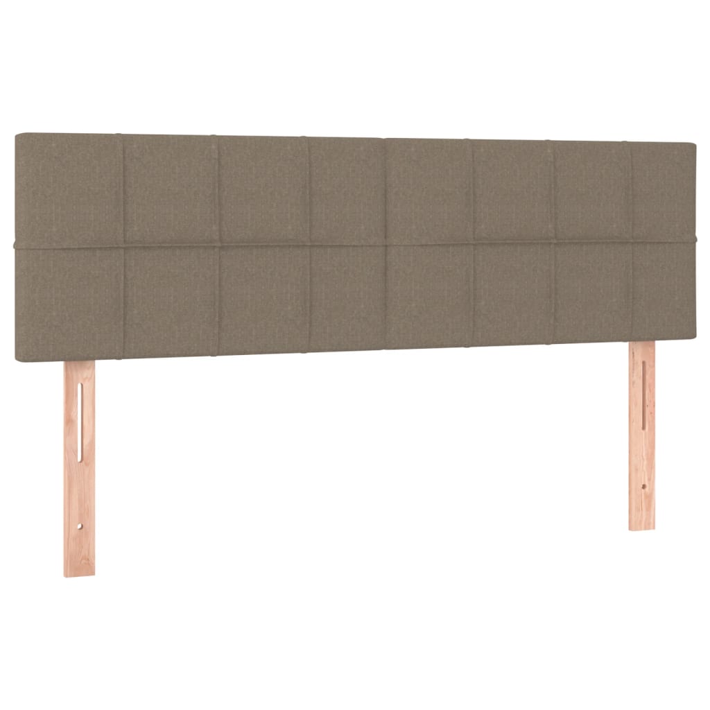 Tête de lit à LED Taupe 144x5x78/88 cm Tissu