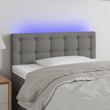 Tête de lit à LED Gris foncé 90x5x78/88 cm Tissu