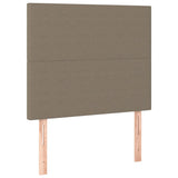 Tête de lit à LED Taupe 80x5x118/128 cm Tissu