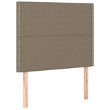 Tête de lit à LED Taupe 80x5x118/128 cm Tissu