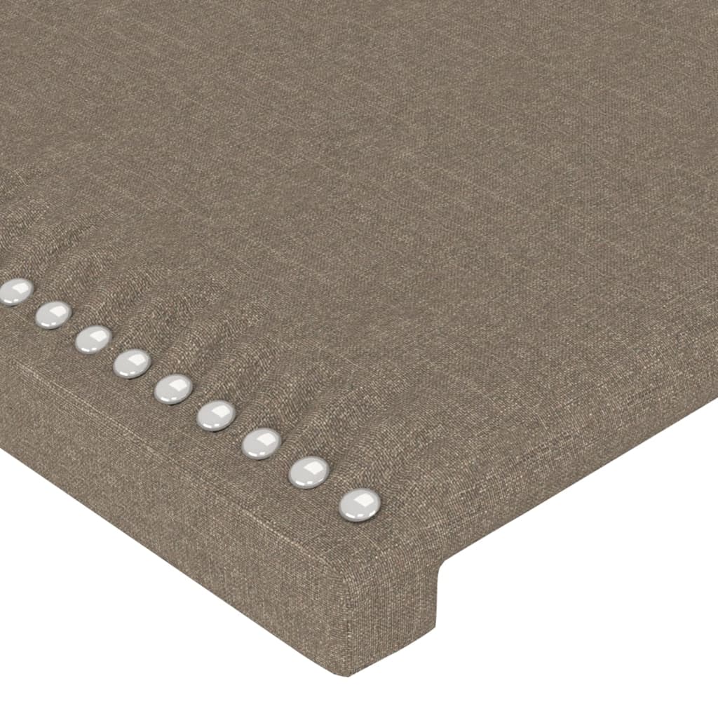 Tête de lit à LED Taupe 180x5x118/128 cm Tissu