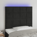 Tête de lit à LED Noir 80x5x118/128 cm Velours