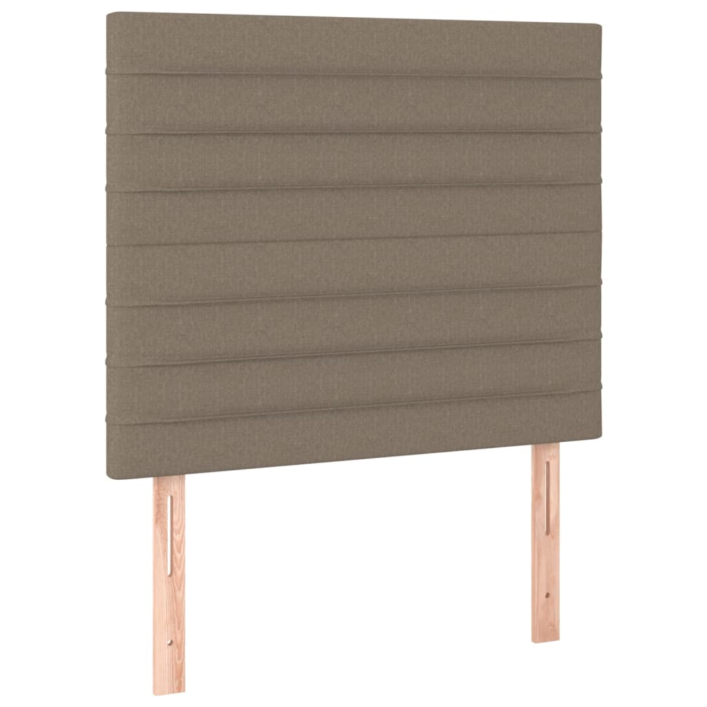 Tête de lit à LED Taupe 80x5x118/128 cm Tissu