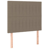 Tête de lit à LED Taupe 80x5x118/128 cm Tissu