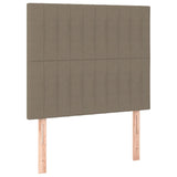 Tête de lit à LED Taupe 90x5x118/128 cm Tissu