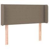 Tête de lit à LED Taupe 83x16x78/88 cm Tissu