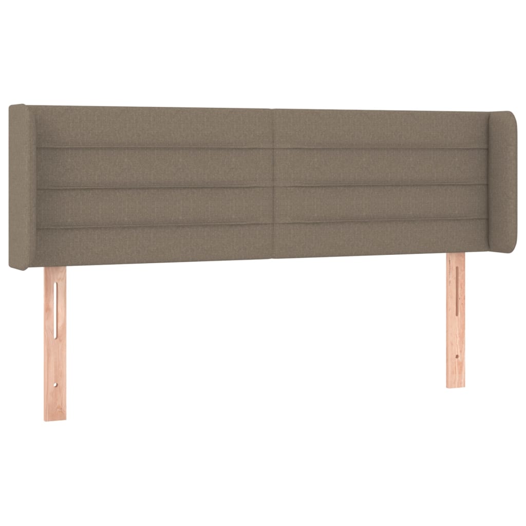 Tête de lit à LED Taupe 147x16x78/88 cm Tissu