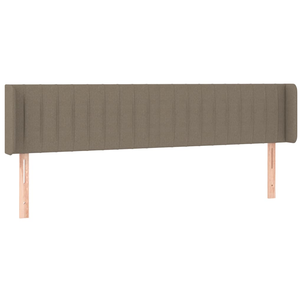 Tête de lit à LED Taupe 183x16x78/88 cm Tissu