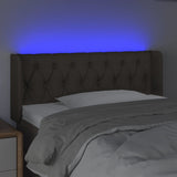 Tête de lit à LED Taupe 103x16x78/88 cm Tissu