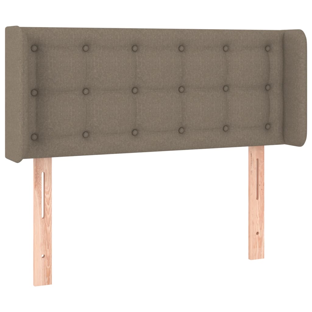 Tête de lit à LED Taupe 93x16x78/88 cm Tissu