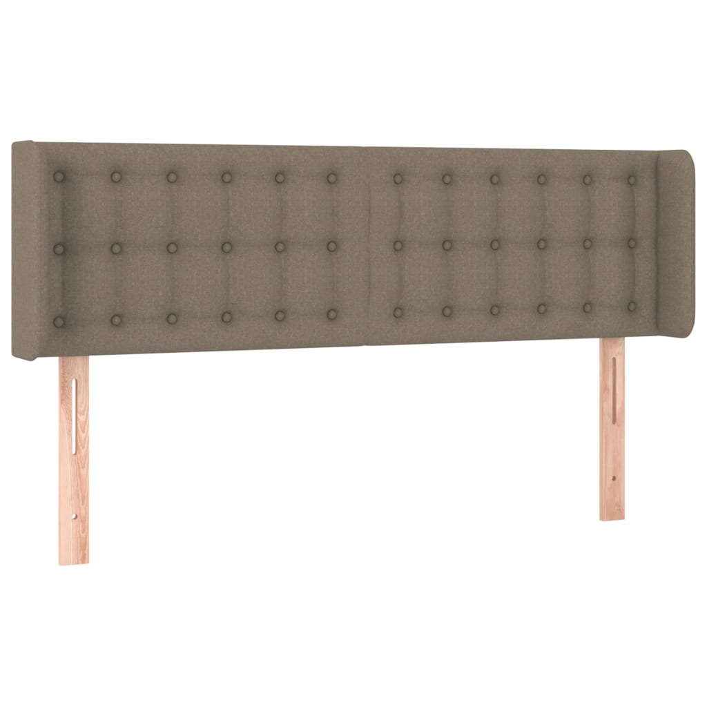 Tête de lit à LED Taupe 147x16x78/88 cm Tissu