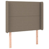 Tête de lit à LED Taupe 83x16x118/128 cm Tissu