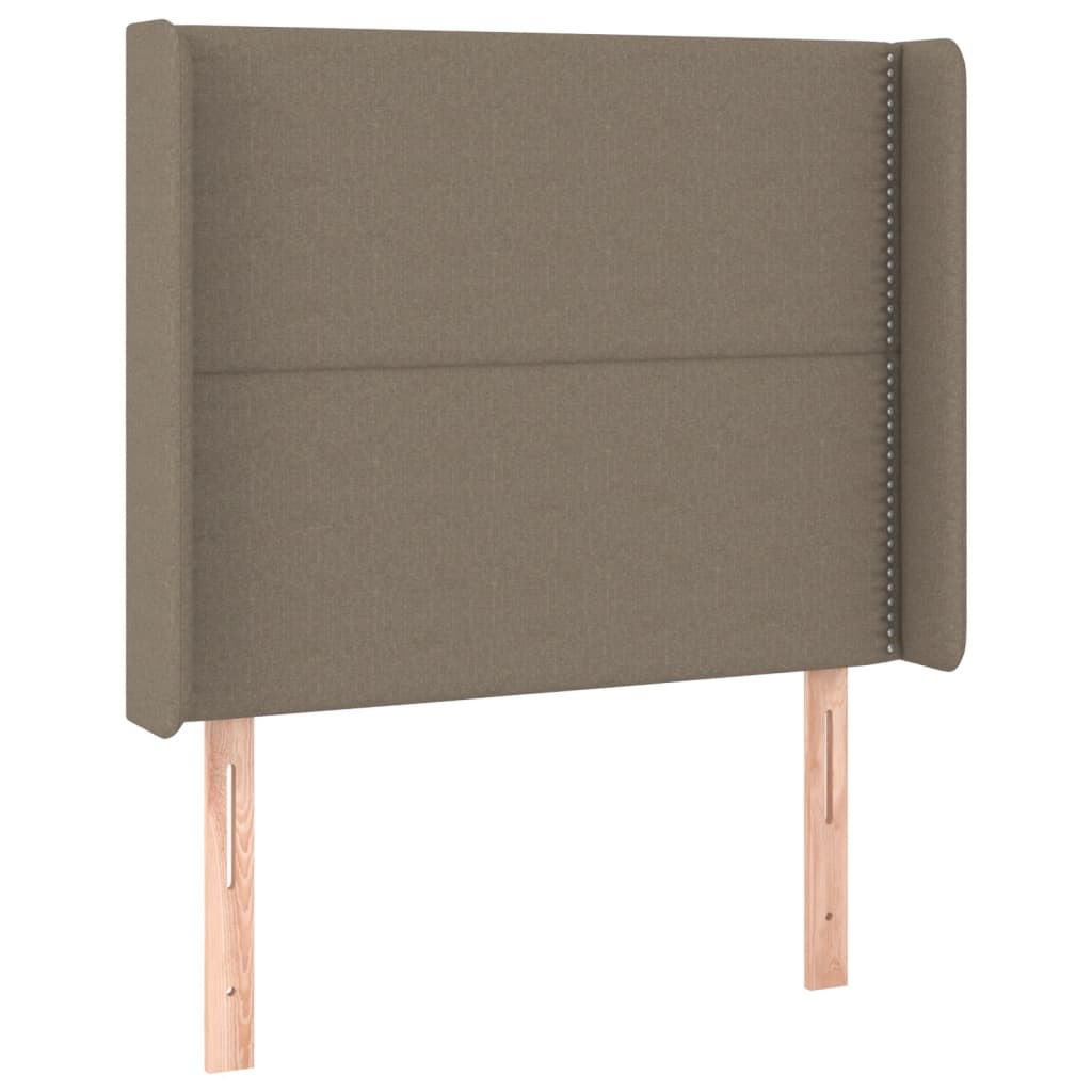 Tête de lit à LED Taupe 93x16x118/128 cm Tissu