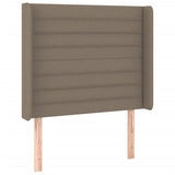 Tête de lit à LED Taupe 103x16x118/128 cm Tissu