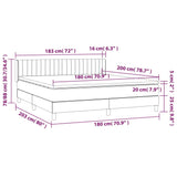 Sommier à lattes de lit avec matelas Taupe 180x200 cm Tissu