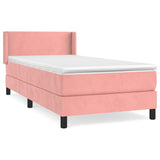 Sommier à lattes de lit avec matelas Rose 90x190 cm Velours