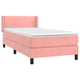 Sommier à lattes de lit avec matelas Rose 90x190 cm Velours