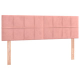 Sommier à lattes de lit avec matelas Rose 140x190 cm Velours