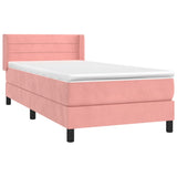 Sommier à lattes de lit avec matelas Rose 90x190 cm Velours