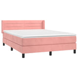 Sommier à lattes de lit avec matelas Rose 140x190 cm Velours