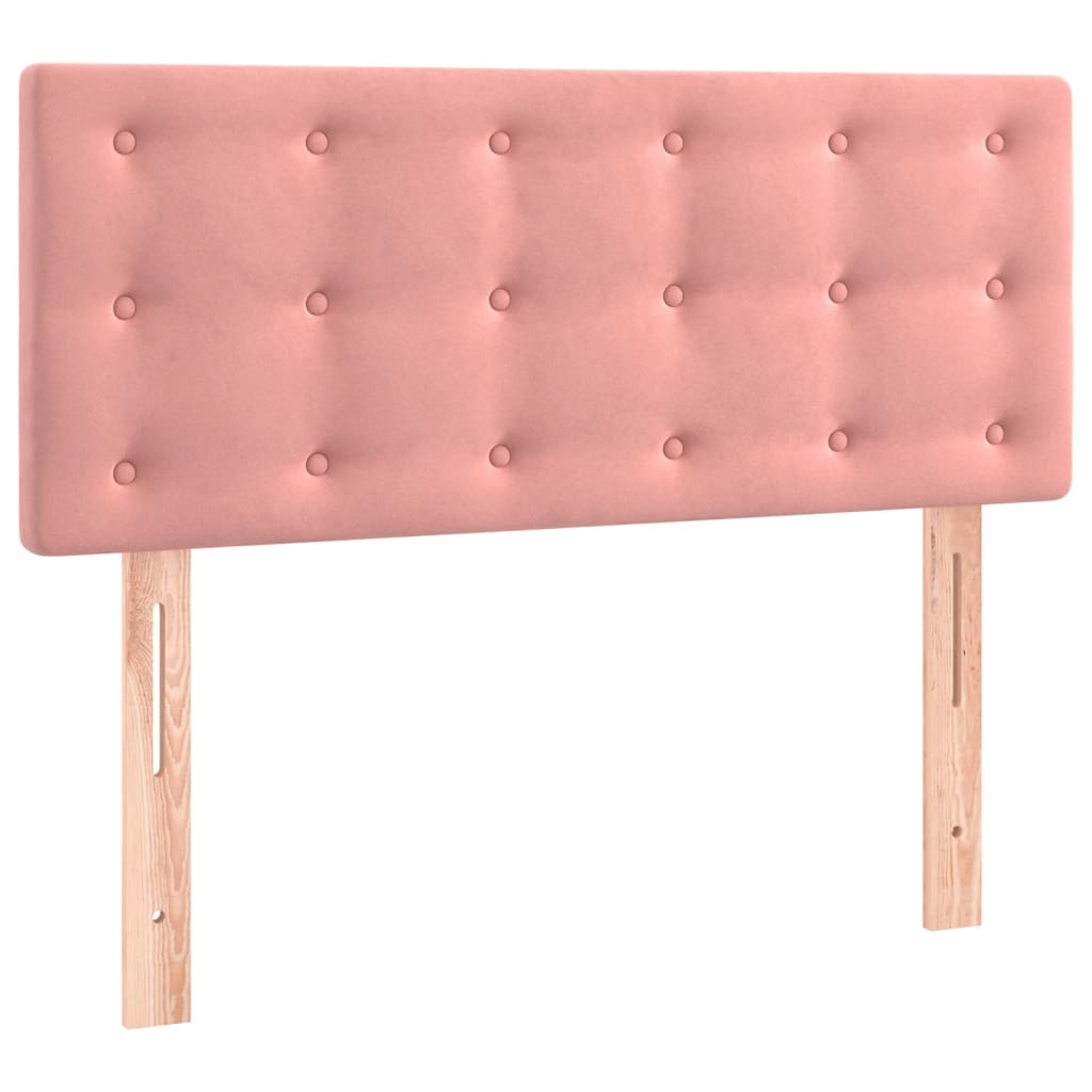 Sommier à lattes de lit avec matelas Rose 90x190 cm Velours