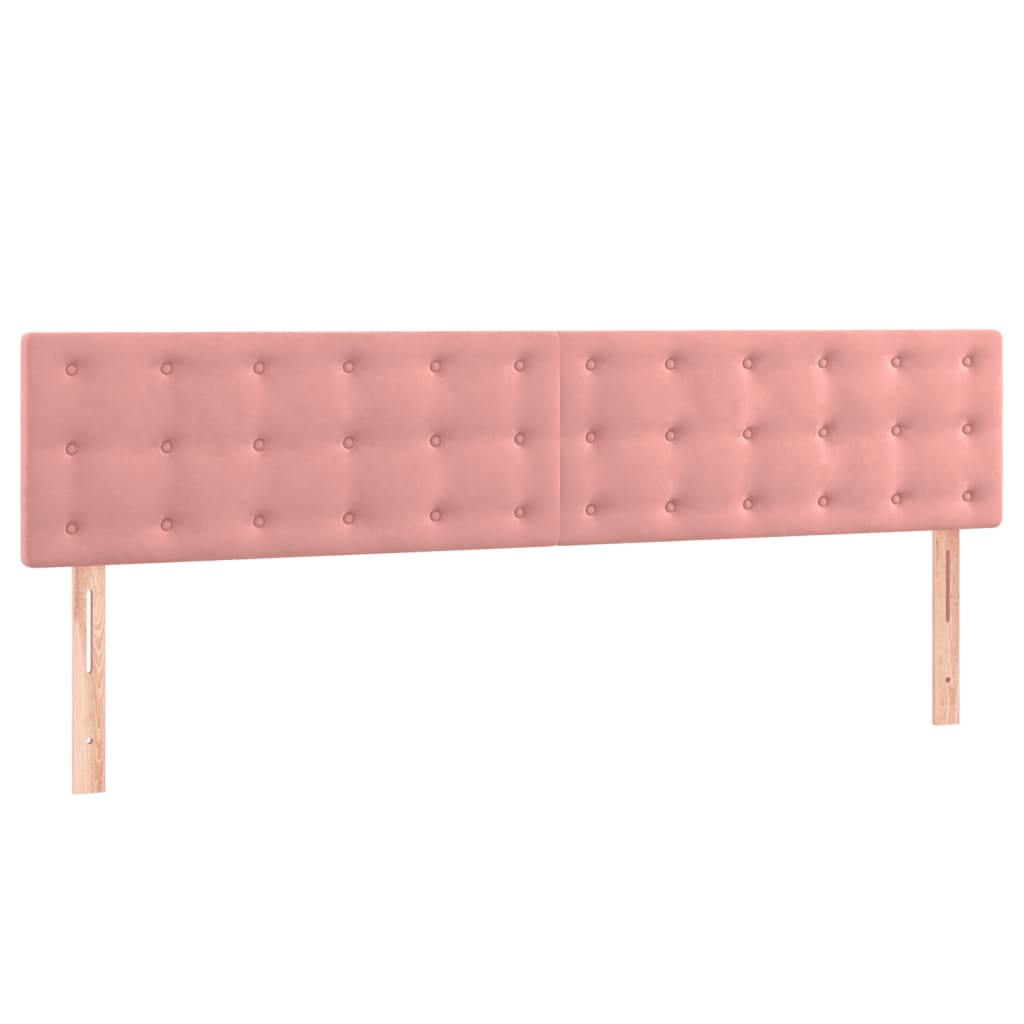 Sommier à lattes de lit avec matelas Rose 200x200 cm Velours