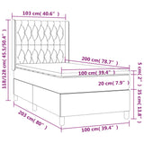 Sommier à lattes de lit avec matelas Rose 100x200 cm Velours