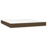 Sommier à lattes de lit matelas LED Marron foncé 180x200 cm