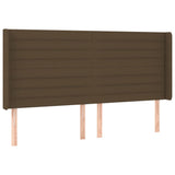 Slatted bed base with mattress and LED Dark brown 200x200 cm