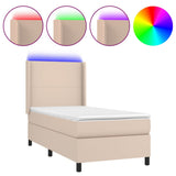 Sommier à lattes de lit matelas LED Cappuccino 100x200 cm