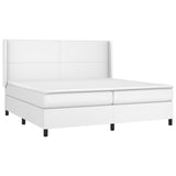 Sommier à lattes de lit matelas LED Blanc 200x200 cm Similicuir