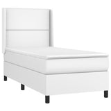 Sommier à lattes de lit matelas LED Blanc 80x200cm Similicuir