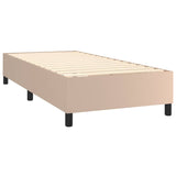 Cappuccino LED-Matratzenbett mit Lattenrost 90 x 190 cm