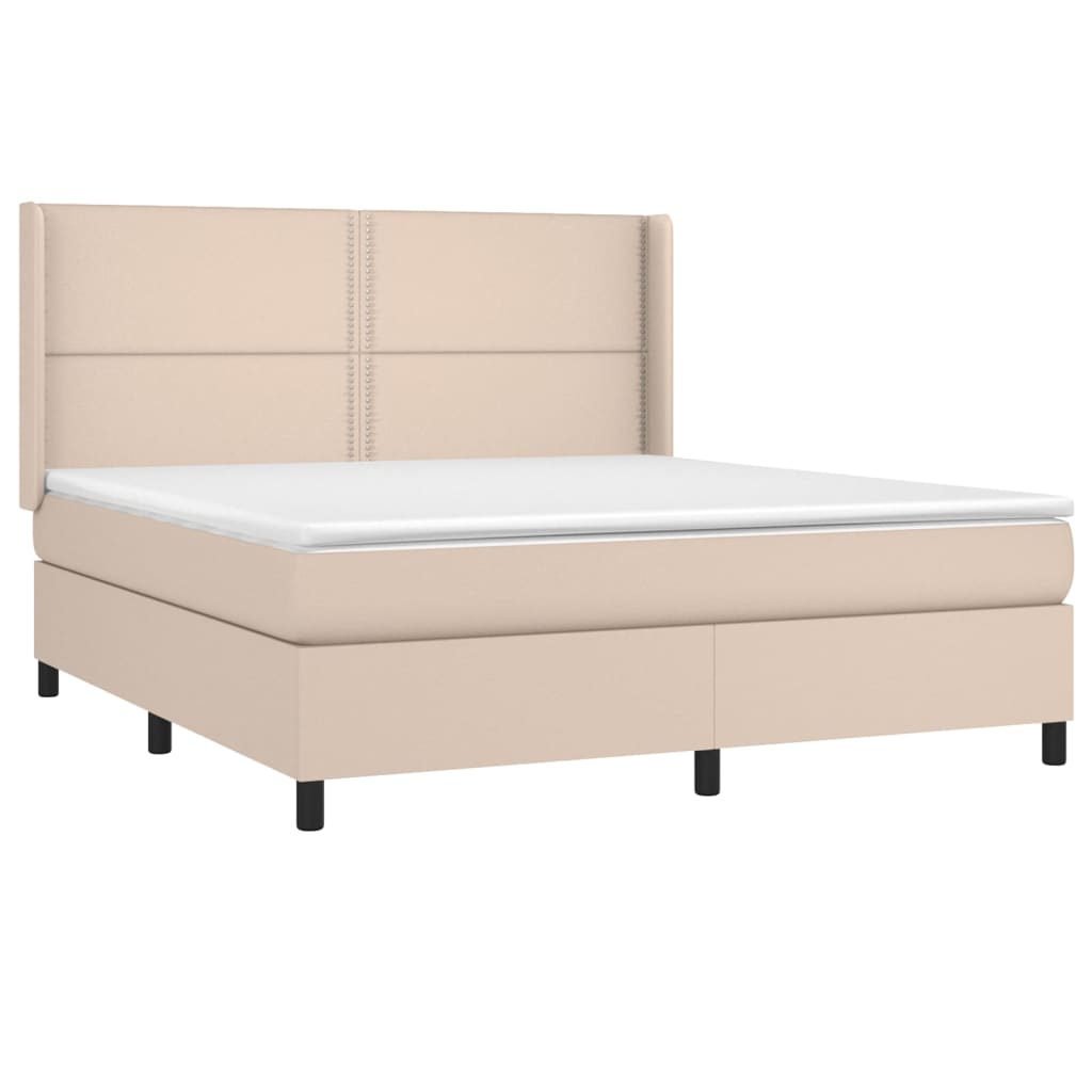 Sommier à lattes de lit matelas LED Cappuccino 180x200 cm