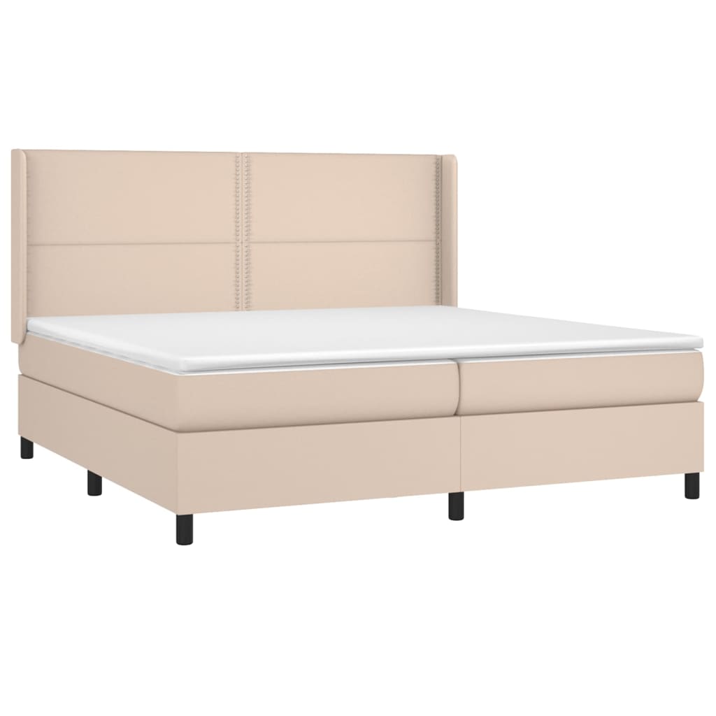 Sommier à lattes de lit matelas LED Cappuccino 200x200 cm