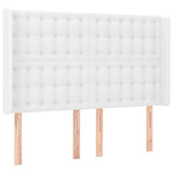 Sommier à lattes de lit matelas LED Blanc 140x200 cm Similicuir