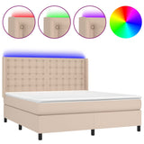 Sommier à lattes de lit matelas LED Cappuccino 180x200 cm