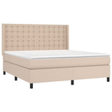 Sommier à lattes de lit matelas LED Cappuccino 180x200 cm