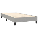 Sommier à lattes de lit avec matelas et LED Gris clair 90x190cm