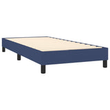 Sommier à lattes de lit avec matelas et LED Bleu 90x190cm Tissu