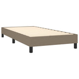 Sommier à lattes de lit avec matelas LED Taupe 100x200 cm Tissu