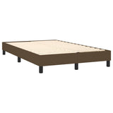 Sommier à lattes de lit matelas et LED Marron foncé 120x200 cm