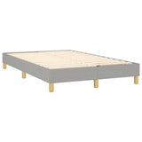 Sommier à lattes de lit matelas LED Gris clair 120x200 cm Tissu