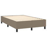 Sommier à lattes de lit et matelas et LED Taupe 120x200cm Tissu