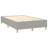 Sommier à lattes de lit matelas LED Gris clair 120x200 cm Tissu