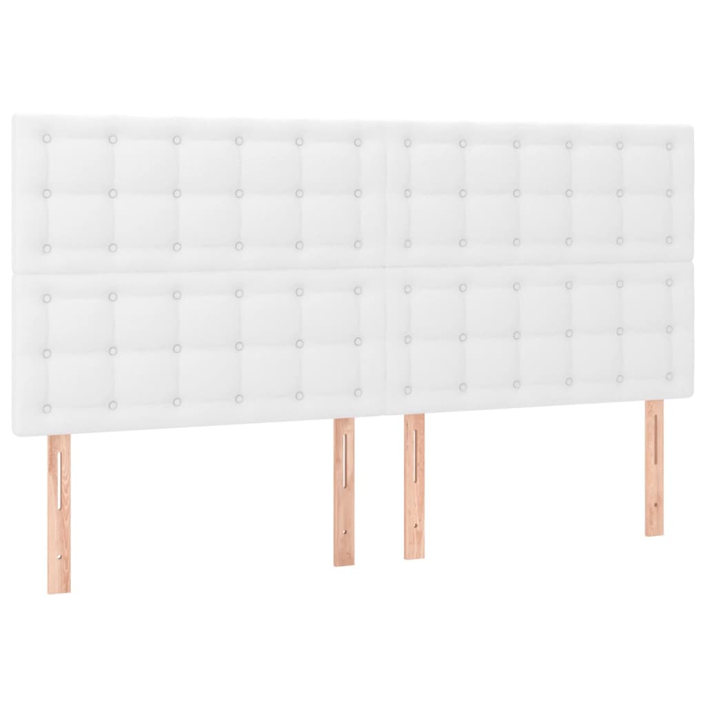 Sommier à lattes de lit avec matelas et LED Blanc 200x200 cm