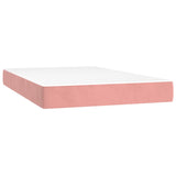 Sommier à lattes de lit et matelas LED Rose 120x200 cm Velours