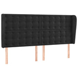 Sommier à lattes de lit matelas et LED Noir 200x200 cm Velours